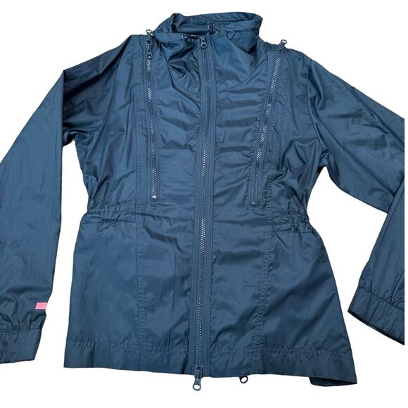 Adidas Stella McCartney Zippered Expandable Windbreaker Running Athletic Jacket - Picture 9 of 9